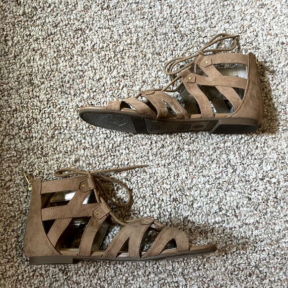 Sam Edelman Circus Womens Brown Hagen Lace Up Gladiator Sandals Zip Back Sz 9 - Picture 3 of 8